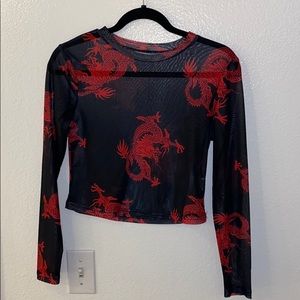 Sheer Dragon Long Sleeve